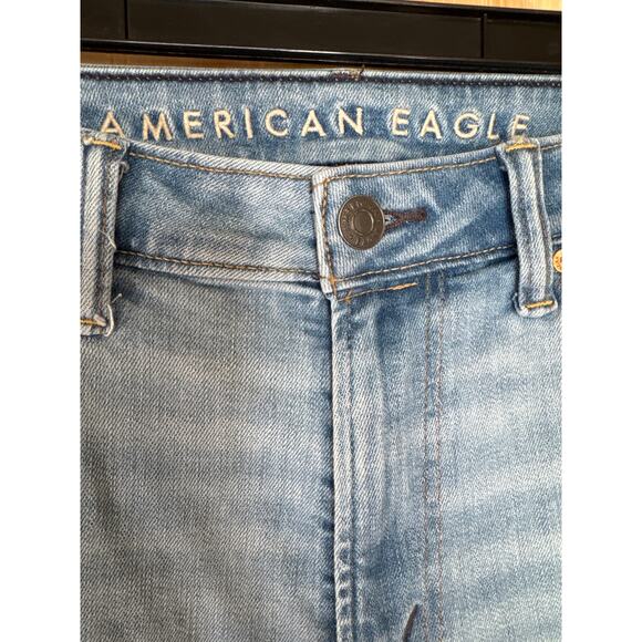 American Eagle Men's Jeans Slim Bootcut Light Wash Size 33X30 Airfex+ - Picture 5 of 9